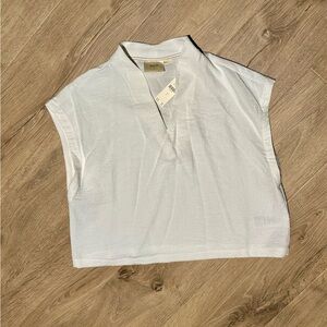 NWT Maeve Anthropology Ivory Sleeveless Blouse